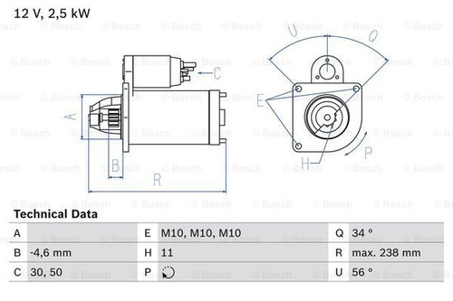 986 023 850 bosch starter - 986,