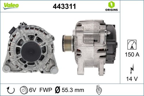 Valeo 443311 alternator - valeo,