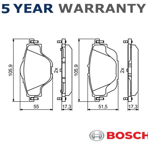 Bosch rear brake pads - rear,