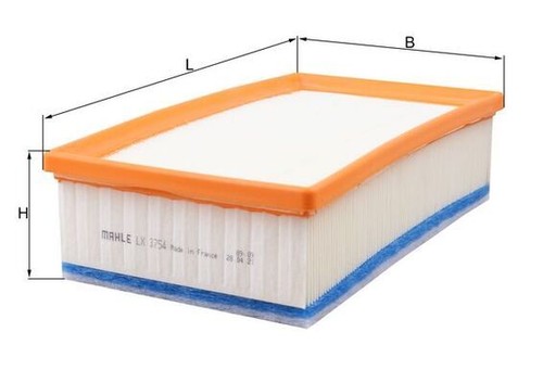Air filter mahle 3754 - filter, lx