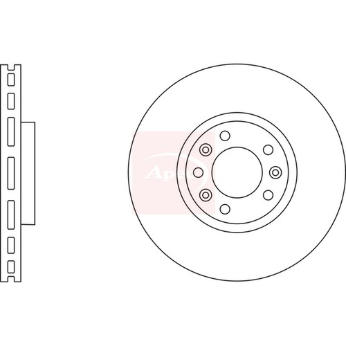 Brake discs vented for - 2x,