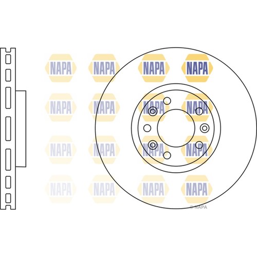 Brake discs vented - 2x,