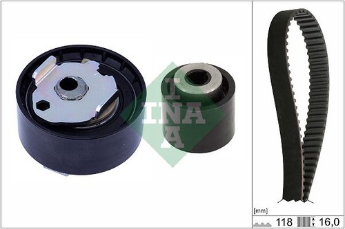 Timing belt and adjustment