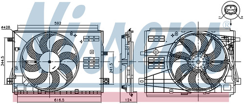 Nissens radiator cooling fan - nissens,