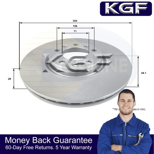 Kgf front brake disc - disc, fits